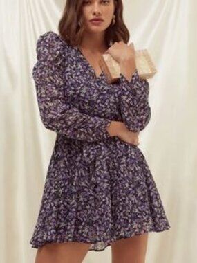 ASTR  Women's Mini Florasl Print Fit and Flare desiree dress sz M